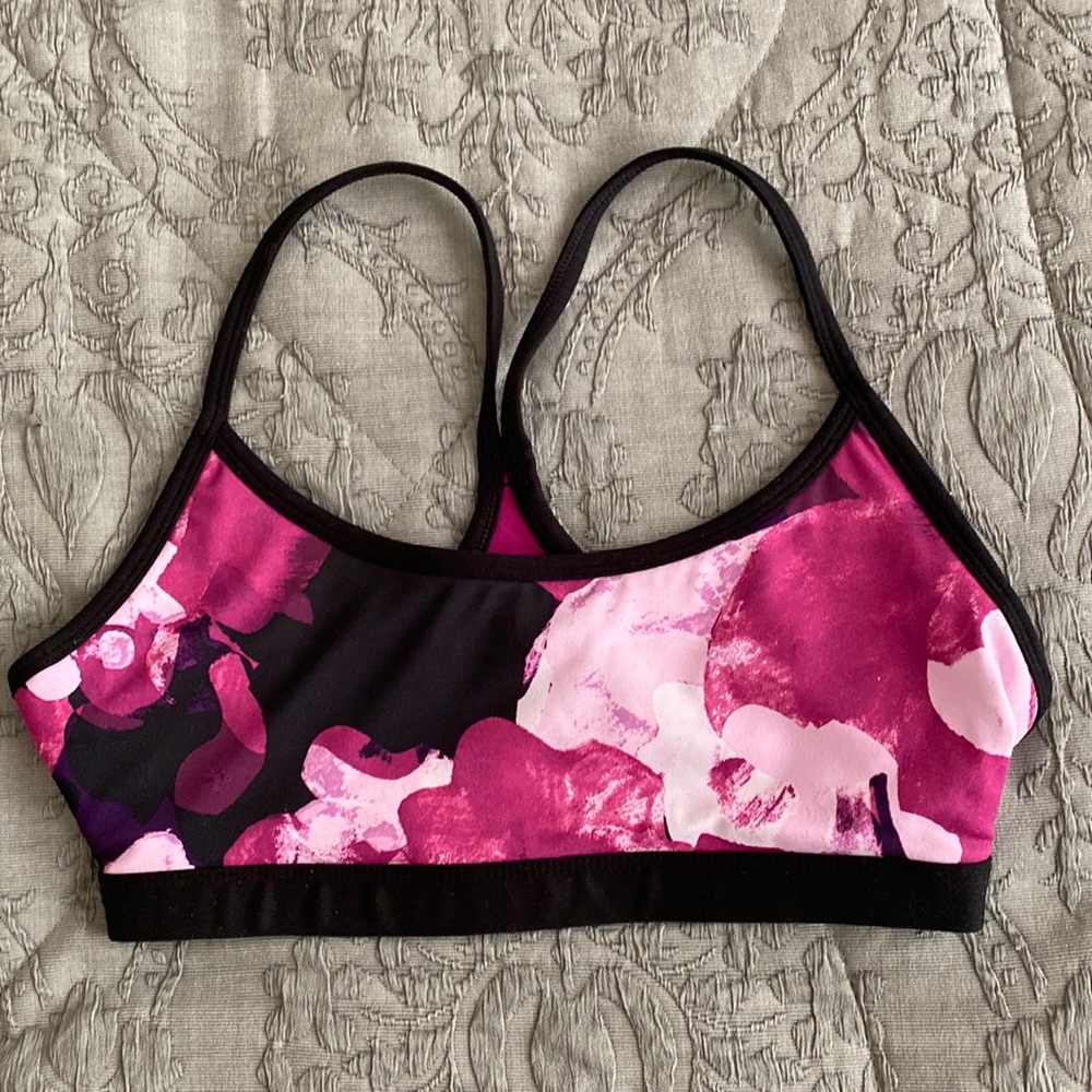 FABLETICS purple and pink sports bra